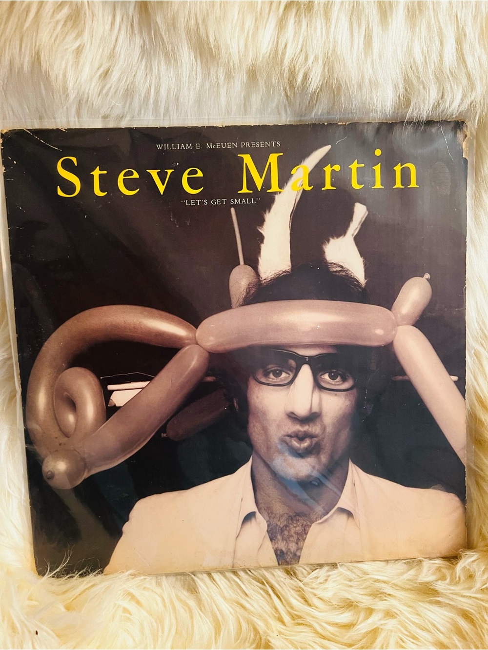 Steve Martin "Let’s Get Small" Vinyl Album - Yellow Text
